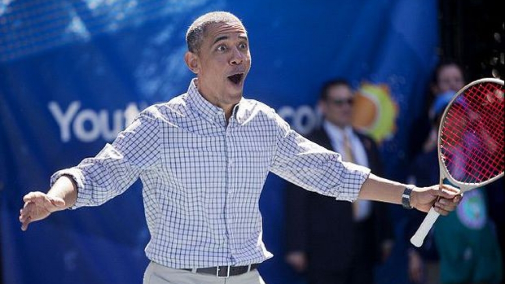 Obama Tenis Oynadı - FOTO
