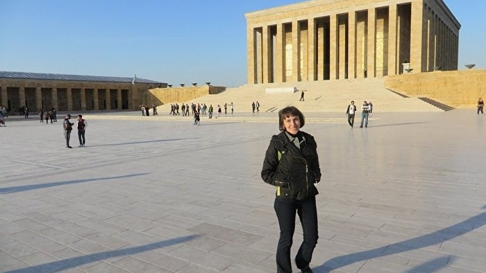 Rus gazeteci doğum gününde Anıtkabir'i ziyaret etti