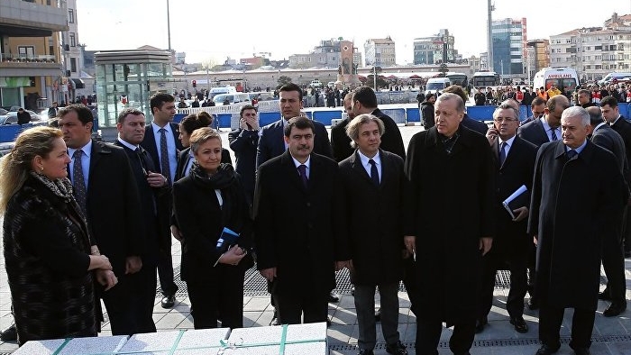 Erdoğan, Taksim'de Yayalaştırma Projesi'ni inceledi