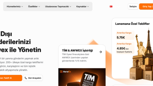 Awwex Almanya'ya E-ihracatta Kargo Sürelerini Dijitalleştiriyor