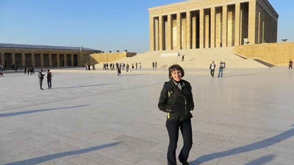 Rus gazeteci doğum gününde Anıtkabir'i ziyaret etti