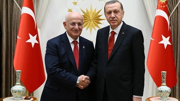 Erdoğan, TBMM Başkanı Kahraman'ı kabul etti