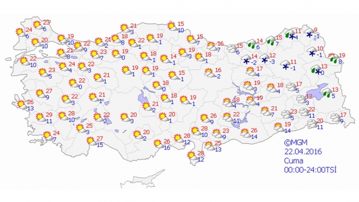 Hava sıcaklıklarının azalması bekleniyor