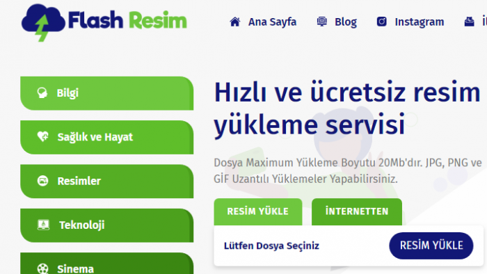 Türkiye'nin En Hızlı Resim Upload Servisi